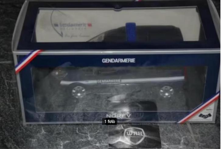 1:18 PEUGEOT PARTNER POLITIE Gendarmerie Norev diecast WRH, Hobby en Vrije tijd, Modelauto's | 1:18, Zo goed als nieuw, Auto, Norev
