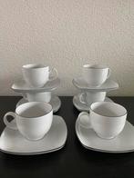 Stijlvolle Koffiekopjes met Schotels - 4 stuks, Huis en Inrichting, Keuken | Servies, Ophalen of Verzenden, Zo goed als nieuw
