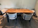 Houten eettafel, Huis en Inrichting, Tafels | Eettafels, Ophalen of Verzenden, Zo goed als nieuw, Rechthoekig, 50 tot 100 cm