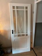 Opdekdeur linksdraaiend met glas, Ophalen, Gebruikt, 80 tot 100 cm, Binnendeur