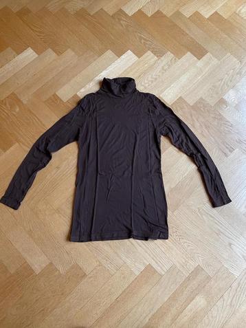 Chocoladebruine col viscose, maat M beschikbaar voor biedingen