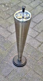 Vintage chromen staande vloerasbak uit 50'r jaren., Verzamelen, Rookartikelen, Aanstekers en Luciferdoosjes, Gebruikt, ., Ophalen of Verzenden