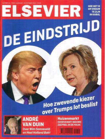 Elsevier - De Verkiezings Eindstrijd 2016 Trump Clinton