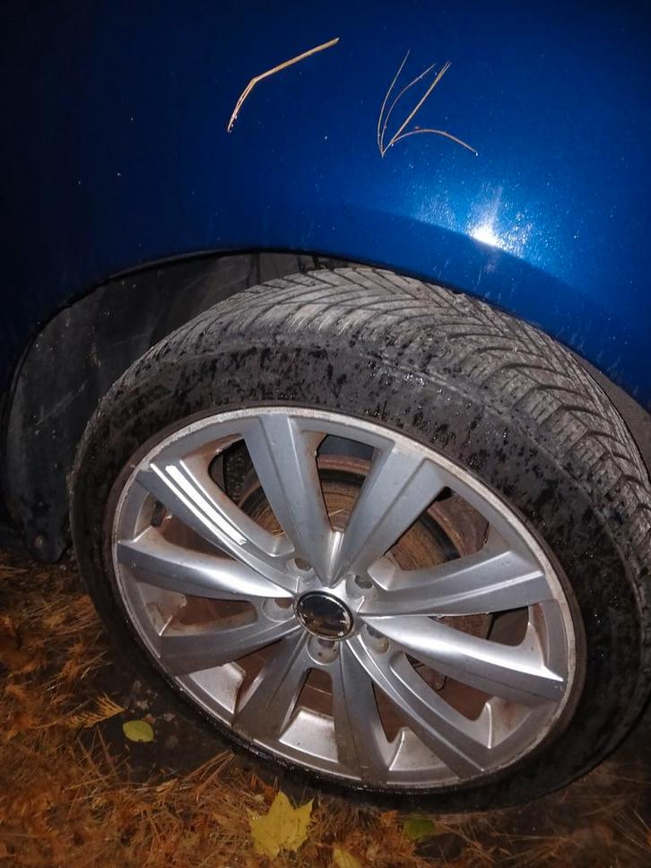 Polo 9N Velgen 5x100 met Banden, Auto-onderdelen, Banden en Velgen, All Season, 16 inch, Ophalen