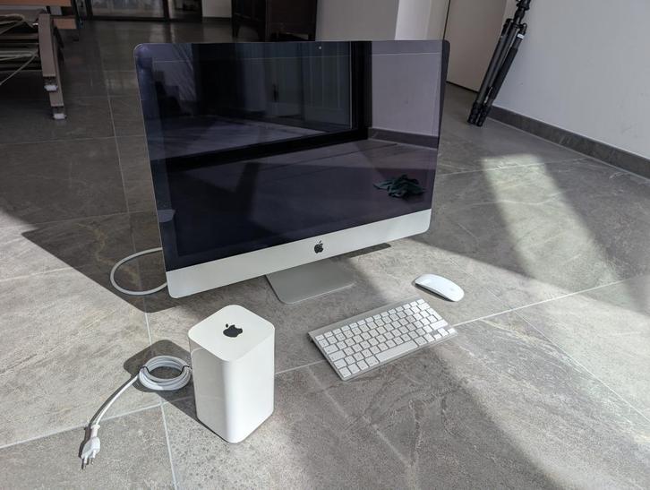 Apple Imac 27inch (late 2013, I5) + Time Capsule 2TB, Computers en Software, Apple Desktops, Zo goed als nieuw, iMac, HDD, 3 tot 4 Ghz
