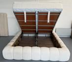Japandi boxspring met opbergruimte 160x200/180x200 cm €999, Ophalen of Verzenden, 180 cm, 200 cm, Nieuw