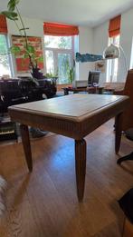 Elegante gave eikenhouten tafel, Huis en Inrichting, Tafels | Eettafels, Ophalen, Gebruikt, 50 tot 100 cm, Vijf personen of meer