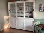 Te koop wtte dressoir met glas deuren, 200 cm of meer, Ophalen of Verzenden, 25 tot 50 cm, Glas