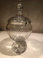 Antieke Kristallen Bonbonnière met Deksel, Antiek en Kunst, Antiek | Glas en Kristal, Ophalen of Verzenden