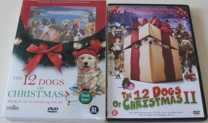 Film-Serie *** 12 DOGS OF CHRISTMAS *** Deel 1 + 2, Cd's en Dvd's, Dvd's | Overige Dvd's, Zo goed als nieuw, Alle leeftijden, Ophalen of Verzenden