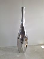 Chromen langwerpige vaas, Huis en Inrichting, Overige materialen, Overige kleuren, 50 tot 75 cm, Ophalen of Verzenden