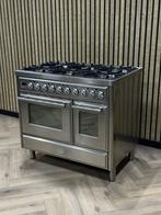 Luxe Boretti Majestic Inox 100cm 6 branders waarvan 2 Wok, Ophalen of Verzenden, Gas, 5 kookzones of meer