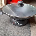 Elektrische wokpan, Ophalen of Verzenden, Zo goed als nieuw, Overige materialen, Wok