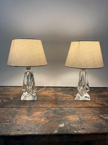 Vintage set mid century tafellampen Franse lorraine lampen beschikbaar voor biedingen