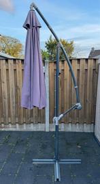 Mooie zweefparasol met verlichting!, Tuin en Terras, Kantelbaar, Ophalen of Verzenden, 3 tot 4 meter, Zweefparasol