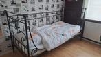 Ijzeren bed frame zwart 1 persoons, Kinderen en Baby's, Kinderkamer | Bedden, Ophalen, Gebruikt, 180 cm of meer, 85 tot 100 cm