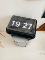 Vintage Twemco Klok - Zwarte flip klok, Ophalen of Verzenden, Gebruikt, Digitaal, Wandklok