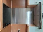 RVS kookplaatachterwand keukenwand spatscherm 80 x 60 cm., Ophalen