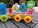 Houten Speeltrein Woesel & Pip, Kinderen en Baby's, Speelgoed | Houten speelgoed, Ophalen, Gebruikt, Duw- of Trekspeelgoed