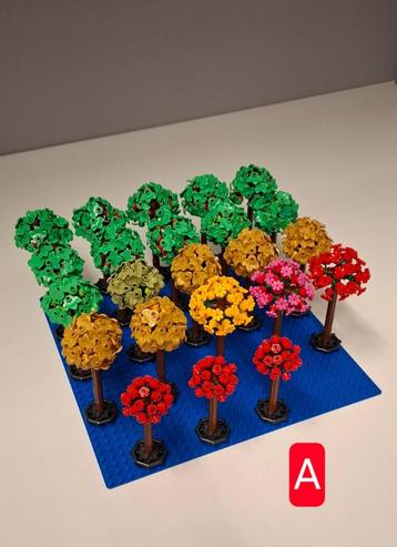 75 stuks Lego bomen beschikbaar voor biedingen
