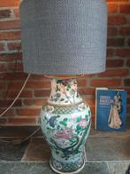 Chinese Famille Verte  Lamp, 19e Eeuw zeldzaam mooi zie foto, Antiek en Kunst, Antiek | Lampen, Ophalen of Verzenden