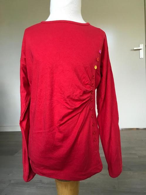 ME TOO tuniek shirt rood met knoopjes NIEUW maat 134 D6, Kinderen en Baby's, Kinderkleding | Maat 134, Nieuw, Meisje, Shirt of Longsleeve