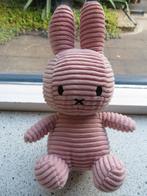 Konijn Nijntje Miffy roze ribfluweel merk Bon Ton Toys, Kinderen en Baby's, Speelgoed | Knuffels en Pluche, Ophalen of Verzenden