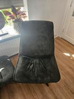Draai fauteuil met voetenbankje, Huis en Inrichting, Fauteuils, Ophalen, Zo goed als nieuw, Minder dan 75 cm, 50 tot 75 cm