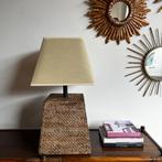 XXL rotan rieten lamp Birma vintage, Huis en Inrichting, Lampen | Tafellampen, 50 tot 75 cm, Onbekend, Ophalen of Verzenden, Zo goed als nieuw