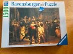 De Nachtwacht Ravensburger legpuzzel 1500 stukjes, Ophalen of Verzenden, 500 t/m 1500 stukjes, Zo goed als nieuw