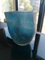 Hele mooie mondgeblazen glazen vaas met belletjes., Ophalen of Verzenden