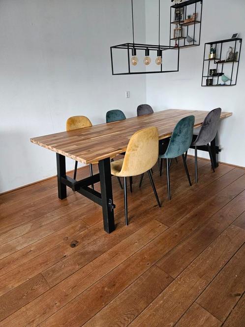 Eetkamertafel, Huis en Inrichting, Tafels | Eettafels, Zo goed als nieuw, 50 tot 100 cm, 200 cm of meer, Vijf personen of meer