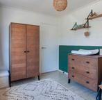 Babykamer 3 delig Coming Kids Harper walnoot/zwart visgraat, Ophalen