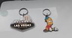 Bart Simson & LAS VEGAS sleutelhangers ., Verzenden, Gebruikt, Knuffel of Figuurtje