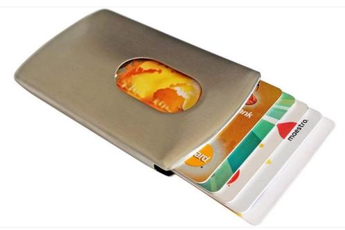 RVS bankpas en credit card houder van BAZORO - NIEUW, Sieraden, Tassen en Uiterlijk, Portemonnees, Nieuw, Overige merken, Overige kleuren