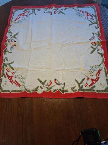 vierkant katoen 75 cm kerst tafelkleed vintage beschikbaar voor biedingen