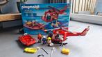Playmobil Brandweer Helikopter met Bootje #4428, Kinderen en Baby's, Speelgoed | Playmobil, Ophalen of Verzenden, Gebruikt