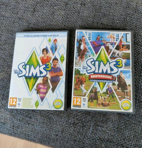 Sims 3 basis game + Sims 3 beestenbende (PC), Spelcomputers en Games, Games | Pc, Zo goed als nieuw, Simulatie, 1 speler, Vanaf 12 jaar