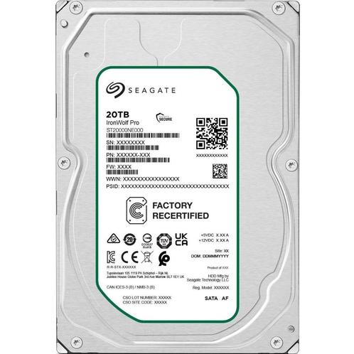 Seagate Ironwolf pro 20Tb (13 op voorraad), Computers en Software, Harde schijven, Zo goed als nieuw, Desktop, Intern, HDD, SATA