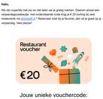 Dining Gift voucher 20euro, Drie personen of meer, Kortingsbon, Overige typen