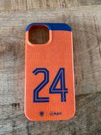 Nieuw iPhone 15 hoesje case hoes oranje voetbal, Ophalen of Verzenden, Nieuw, Frontje of Cover