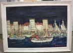 Hubert DE VRIES, Schepen op de Schelde, Antiek en Kunst, Ophalen of Verzenden