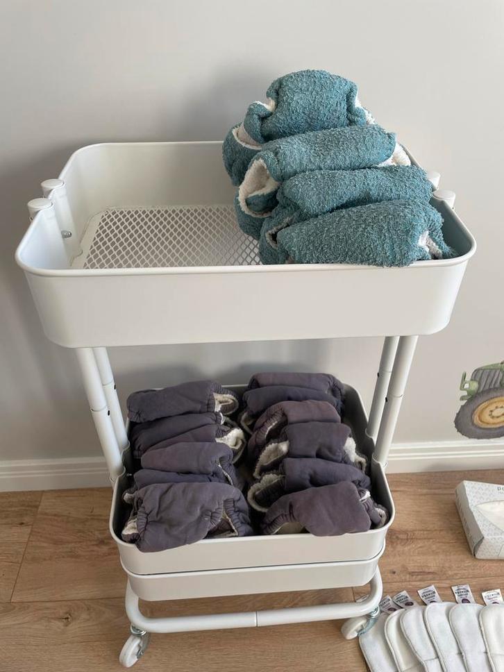 Wasbare Luiers 18 stuks maat 2 + Overbroekjes, Kinderen en Baby's, Babykleding | Overige, Gebruikt, Jongetje of Meisje, Ophalen of Verzenden