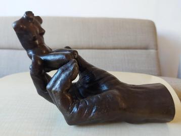 The Hand of Rodin with torso Bronzen beeld Rodin Gesigneerd beschikbaar voor biedingen