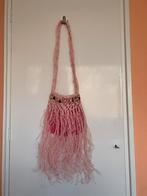 Schoudertasje Ibiza style roze, Sieraden, Tassen en Uiterlijk, Tassen | Damestassen, Ophalen of Verzenden, Zo goed als nieuw, Roze