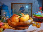 Fruitschaal met appels, Huis en Inrichting, Woonaccessoires | Schalen en Manden, Ophalen of Verzenden, Rond