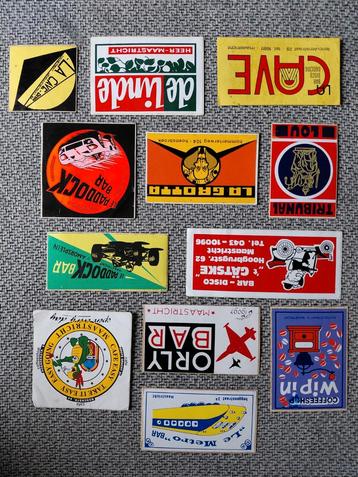 Vintage Maastrichtse Uitgaans Stickers beschikbaar voor biedingen