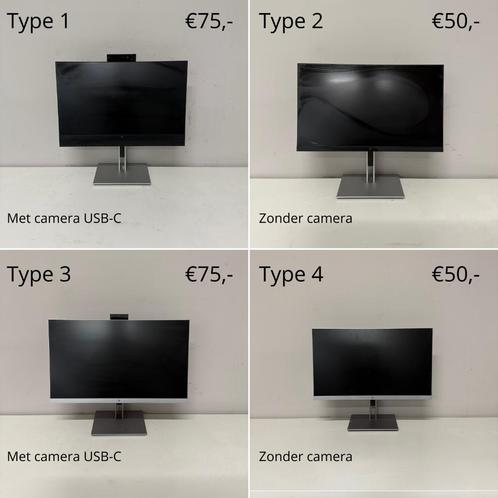 HP monitors verschillende types, Computers en Software, Monitoren, Zo goed als nieuw, 60 Hz of minder, DisplayPort, HDMI, USB-C