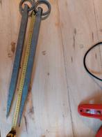 2 gegalvaniseerde meerpennen ca 55 cm lang, 25 x 25 mm, Ophalen of Verzenden, Zo goed als nieuw, Overige typen