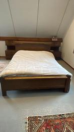 Tweepersoonsbed met nachtkastjes, Huis en Inrichting, Slaapkamer | Complete slaapkamers, Ophalen, Gebruikt, Tweepersoons, Jaren 70